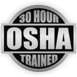 OSHA 30 hour trained badge